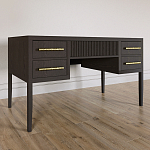 Большой Рабочий стол Primo с 5 выдвижными ящиками Темный орех варинант исполнения - 2 | Loft Concept в Саратове