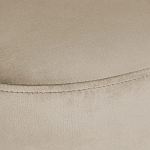 Банкетка овальная бежевый велюр на 4-х металлических ножках черного цвета SANJAY варинант исполнения - 5 | Loft Concept в Саратове