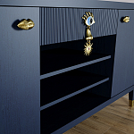 Комод-буфет Elsa Dreams Blue с открытыми полками   варинант исполнения - 4 | Loft Concept в Саратове