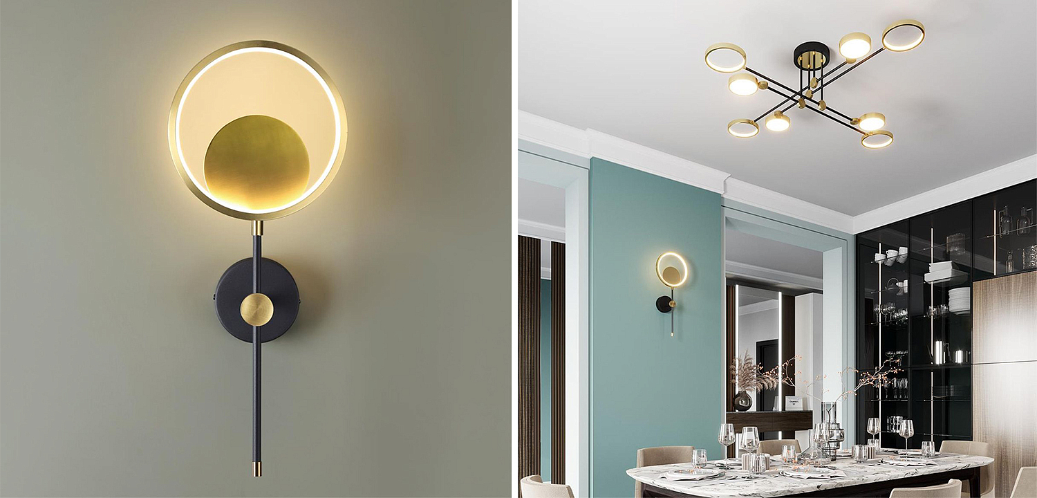 Бра Bendik Gold Ring Wall lamp B Бра Bendik Gold Ring Wall lamp B - Loft-Concept в Саратове