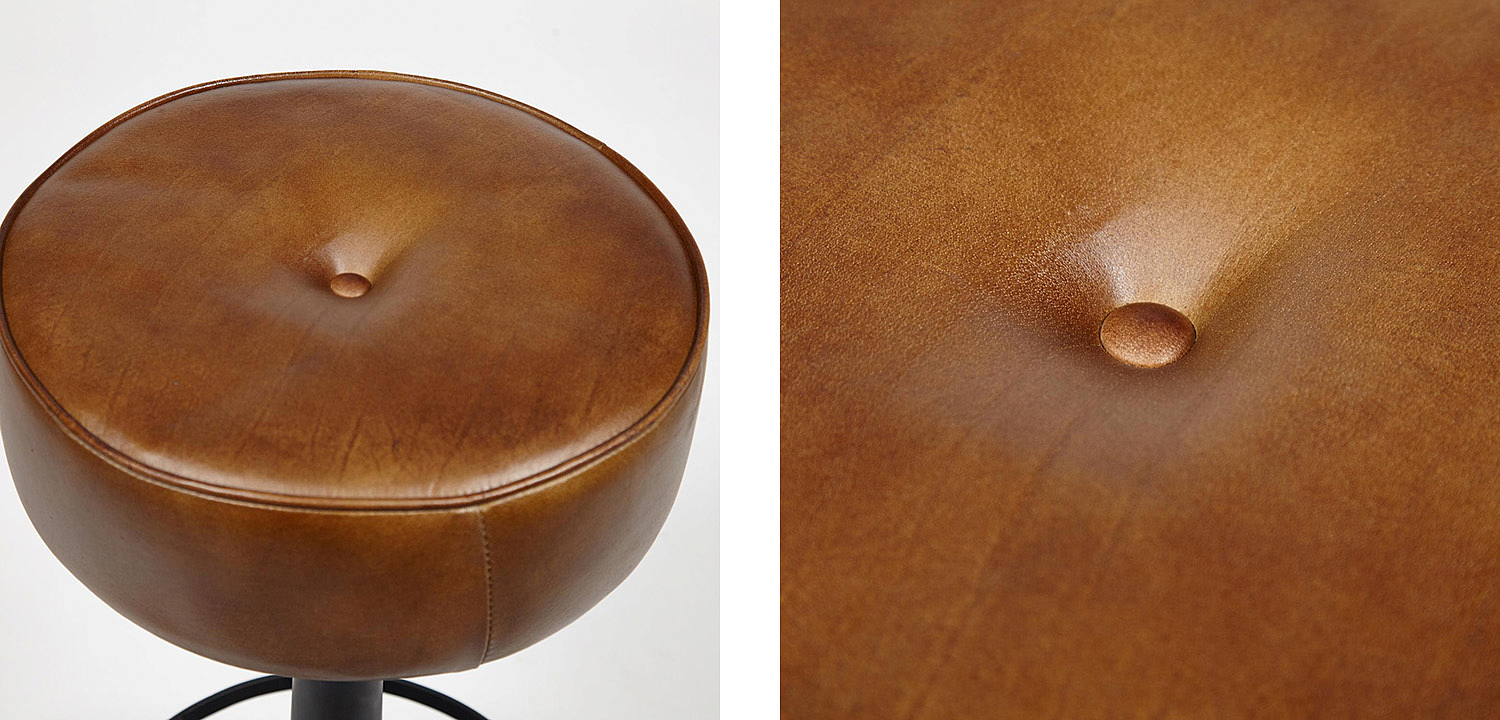 Барный стул Industrial leather bar stool Барный стул Industrial leather bar stool - Loft-Concept в Саратове