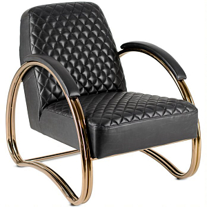 Кресло Hodges Armchair black leather