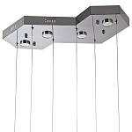 Люстра c 6-ю стеклянными плафонами хром Sparkling Bubbles Tube Chrome Hanging Lamp варинант исполнения - 3 | Loft Concept в Саратове