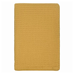 Плед из шерсти цвета охры с бахарамой Waffle Comfort варинант исполнения - 1 | Loft Concept в Саратове