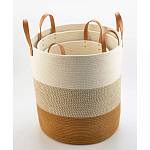 Корзина для хранения с ручками Interlacement Stripes S варинант исполнения - 1 | Loft Concept в Саратове