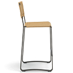 Дизайнерский стул с каркасом из металла с плетеными сиденьем и спинкой GREEN POINT Chair варинант исполнения - 14 | Loft Concept в Саратове