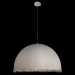 Подвесной светильник в форме купола белого цвета с ажурной бахромой Tactile Line варинант исполнения - 3 | Loft Concept в Саратове