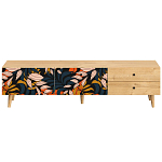 Длинная ТВ-тумба с принтом на ящиках Elise TV Stand варинант исполнения - 10 | Loft Concept в Саратове