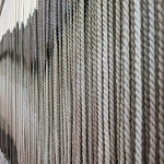 Пейзаж из нитей Макраме Wall decor Black and White Landscape варинант исполнения - 3 | Loft Concept в Саратове