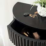 Прикроватный подвесной столик с ящиком черный Bedside Hanging Table варинант исполнения - 3 | Loft Concept в Саратове