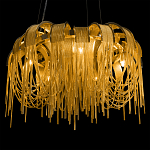 Люстра подвесная круглая с изогнутыми металлическими дугами и ниспадающими цепочками 65 см Atlantis Chain варинант исполнения - 8 | Loft Concept в Саратове