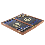 Нарды настольные из натурального камня лазурит и долерит Backgammon from Stone варинант исполнения - 3 | Loft Concept в Саратове