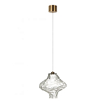 Подвесной светильник с плафоном из фактурного прозрачного стекла Light Ensemble варинант исполнения - 8 | Loft Concept в Саратове