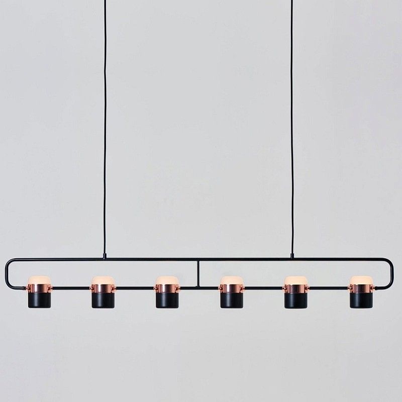 Люстра Seeddesign Ling PL6 Linear Suspension Light Черный Медь Белый Золотой Люстра Seeddesign Ling PL6 Linear Suspension Light Черный Медь Белый Золотой в Саратове | Loft Concept