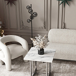 Кресло дизайнерское для лаунж зоны жемчужного цвета Pearl Lounge варинант исполнения - 2 | Loft Concept в Саратове