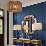 Настольная лампа с корпусом из цветков колокольчика Cascade of Blue Flowers варинант исполнения - 3 | Loft Concept в Саратове