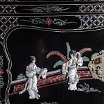 Шкаф черный в китайском стиле  Chinese Cabinet Black варинант исполнения - 3 | Loft Concept в Саратове