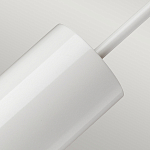 Подвесной светильник белого цвета с вытянутым цилиндрическим плафоном с косым срезом Elstead Lighting варинант исполнения - 4 | Loft Concept в Саратове