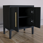 Тумбочка Primo с дверцами шпон Черный дуб варинант исполнения - 4 | Loft Concept в Саратове