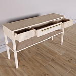 Дизайнерская Консоль с полкой и ящиком Primo Светлый дуб варинант исполнения - 6 | Loft Concept в Саратове