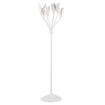 Торшер белый с плафонами в виде лепестков Delicate Flower варинант исполнения - 1 | Loft Concept в Саратове
