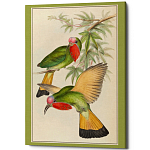 Постер на холсте с изображением птиц Blooming Birds Poster варинант исполнения - 3 | Loft Concept в Саратове