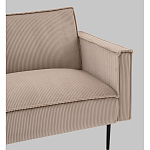 Диван современный вельветовый прямой Worcester Бежевый  варинант исполнения - 3 | Loft Concept в Саратове