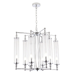 Люстра с 8-ю прозрачными цилиндрическими плафонами Jeanette варинант исполнения - 3 | Loft Concept в Саратове
