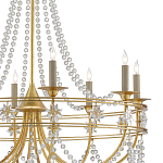 Люстра с декором из прозрачных бусин Glowing Crystals варинант исполнения - 1 | Loft Concept в Саратове