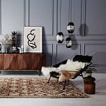 Подвесной светильник вертикальной овальной формы украшенный круглыми бусинами Gradient Oval Pendant Lamp  варинант исполнения - 3 | Loft Concept в Саратове