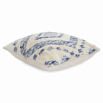 Чехол на подушку с узором в этно-стиле Blue Ikat варинант исполнения - 1 | Loft Concept в Саратове
