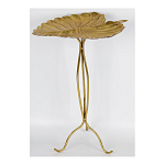 Столик приставной с столешницей Тропический лист Tropical Forest gold варинант исполнения - 2 | Loft Concept в Саратове