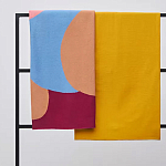 Плед из хлопка с абстрактным принтом Elysian Flow Ember варинант исполнения - 7 | Loft Concept в Саратове