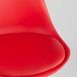 Стул с основой из пластика и мягким сиденьем Arvika Red варинант исполнения - 8 | Loft Concept в Саратове