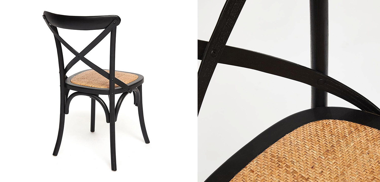 Стул Chaise Provence en Bois noir черный Стул Chaise Provence en Bois noir черный - Loft-Concept в Саратове