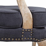 Кресло Aubrey Classical Armchair dark grey velour варинант исполнения - 6 | Loft Concept в Саратове