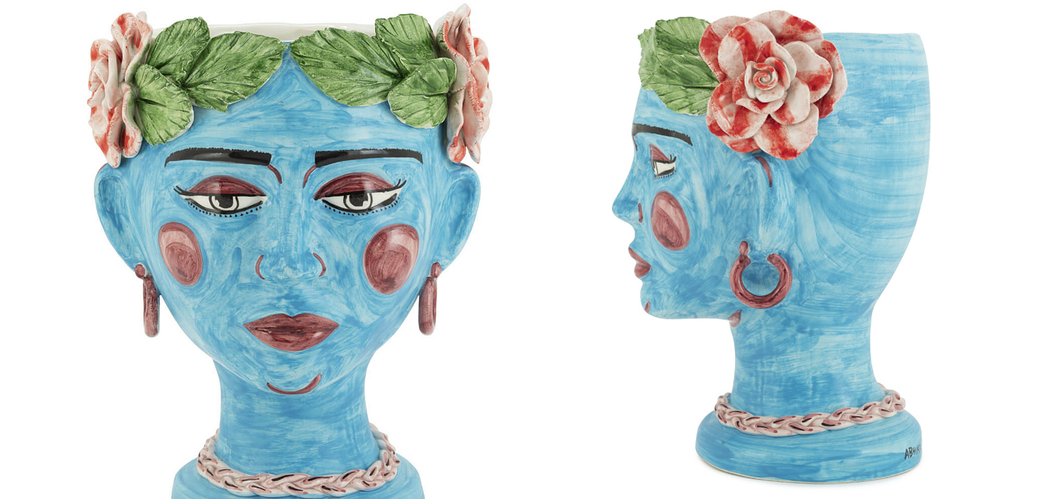Ваза VASE HEAD SELVA COLOR Light blue Ваза VASE HEAD SELVA COLOR Light blue - Loft-Concept в Саратове