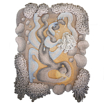 Тканый вручную монументальный настенный гобелен Soft Inception варинант исполнения - 4 | Loft Concept в Саратове