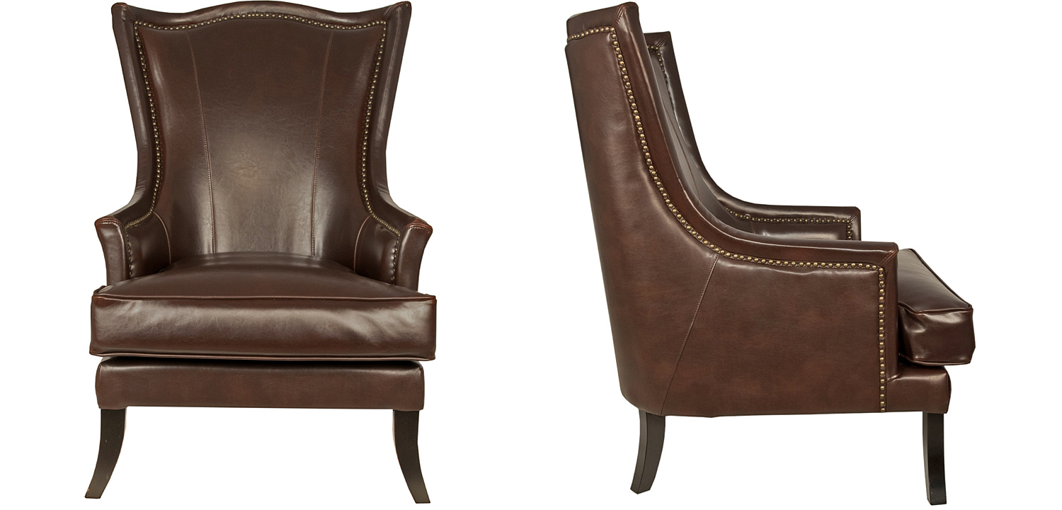 Кресло Gregoir Armchair натуральная кожа Кресло Gregoir Armchair натуральная кожа - Loft-Concept в Саратове