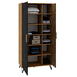 Шкаф двухдверный с 2-мя отделами с полками Stone Effect варинант исполнения - 4 | Loft Concept в Саратове