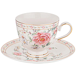 Чайный сервиз из фарфора на 6 персон 14 предметов Flower Porcelain Collection варинант исполнения - 2 | Loft Concept в Саратове