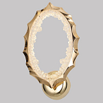 Бра овальное светодиодное с золотистым каркасом Ring of Fire варинант исполнения - 1 | Loft Concept в Саратове