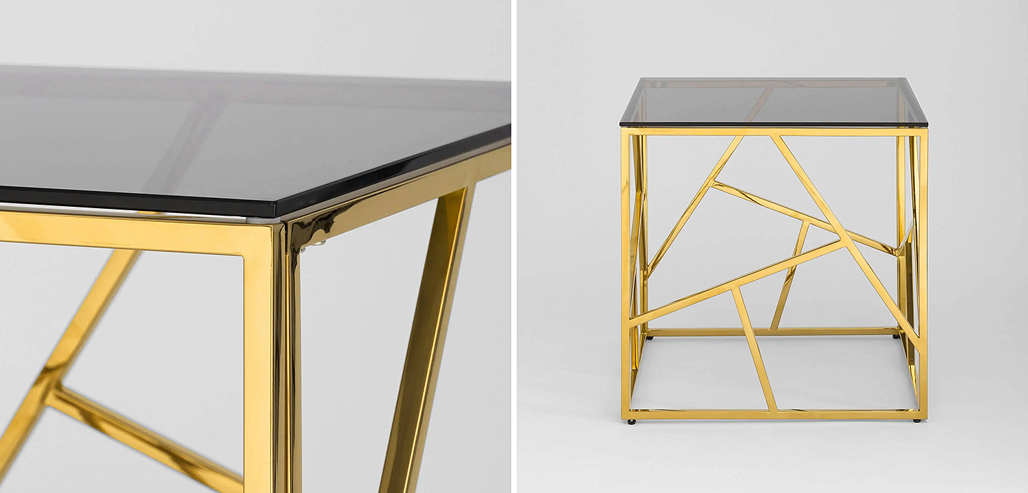 Стол приставной Geometry Serene Phoenix Gold Стол приставной Geometry Serene Phoenix Gold - Loft-Concept в Саратове