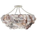 Потолочный светильник с каскадным абажуром из ракушек Sea Ravens варинант исполнения - 3 | Loft Concept в Саратове