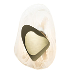 Бра овальное из стекла с золотым элементом Flow Texture  варинант исполнения - 4 | Loft Concept в Саратове