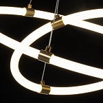 Люстра подвесная с двумя пересекающимися белыми светодиоидными кольцами Luke Lampco Tracer Lamp варинант исполнения - 5 | Loft Concept в Саратове