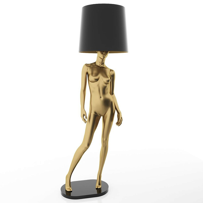 Лампа MANNEQUIN LAMP с абажуром изгибы тела Глянцевый черный Черный матовый Глянцевый белый Белый матовый Серый матовый Золотой Красный в Саратове | Loft Concept 