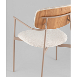 Стул Doe с подклокотниками молочный варинант исполнения - 3 | Loft Concept в Саратове