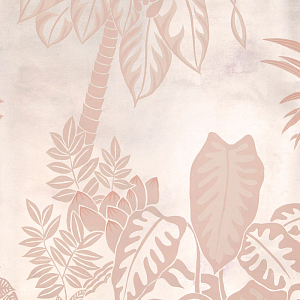 Обои ручная роспись Bahamian Beach Special Colourway on Tarnished Silver gilded paper with pearlescent antiquing