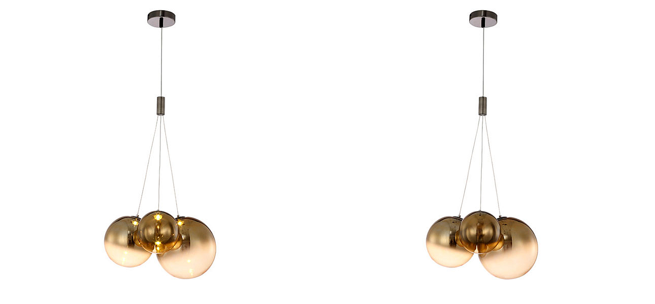 Светильник подвесной Golden balls lamp Светильник подвесной Golden balls lamp - Loft-Concept в Саратове